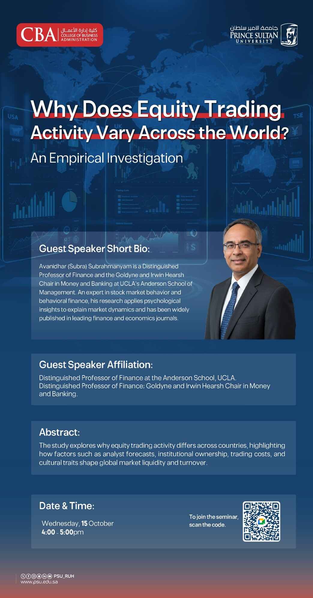 FERL Monthly Research Seminar – Department of Finance