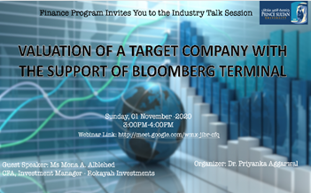 ندوة عبر الإنترنت: تقييم الشركة مستهدفة بدعم من Bloomberg Terminal