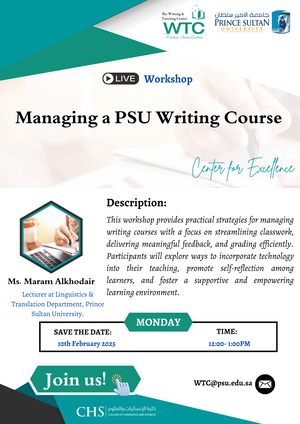 Managing a PSU Writing Course (Workshop)