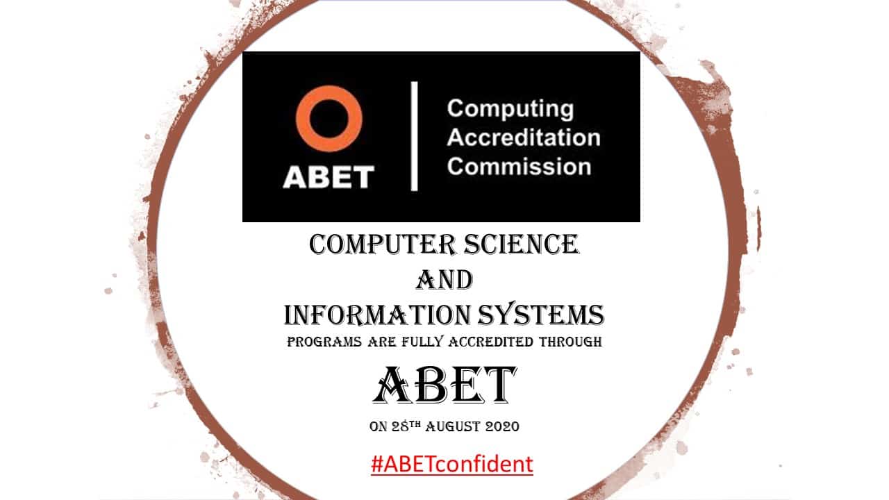 اعتماد ABET لبرنامجي علوم الحاسب ونظم المعلومات