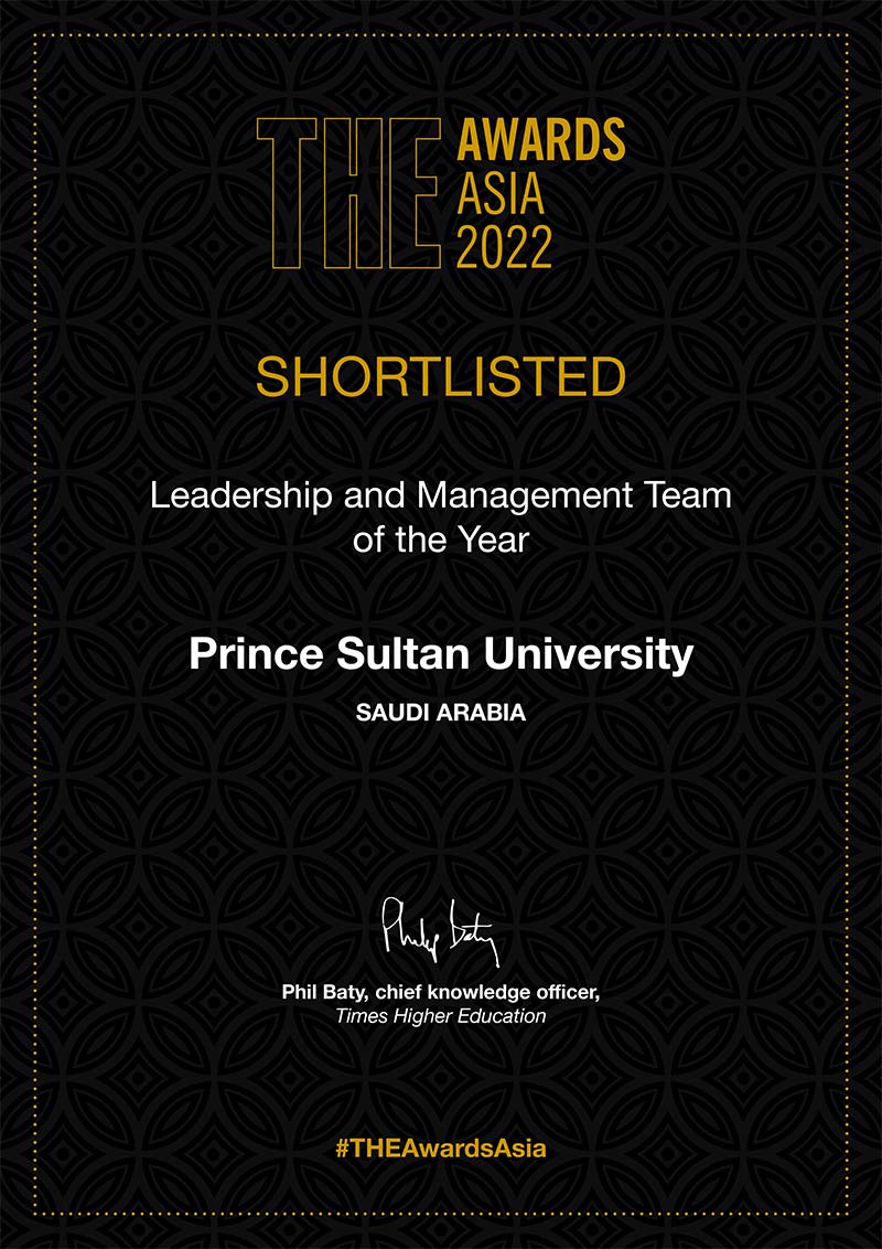 PSU Shortlisted for Leadership and Management Team of the Year in THE Asia Awards 2022