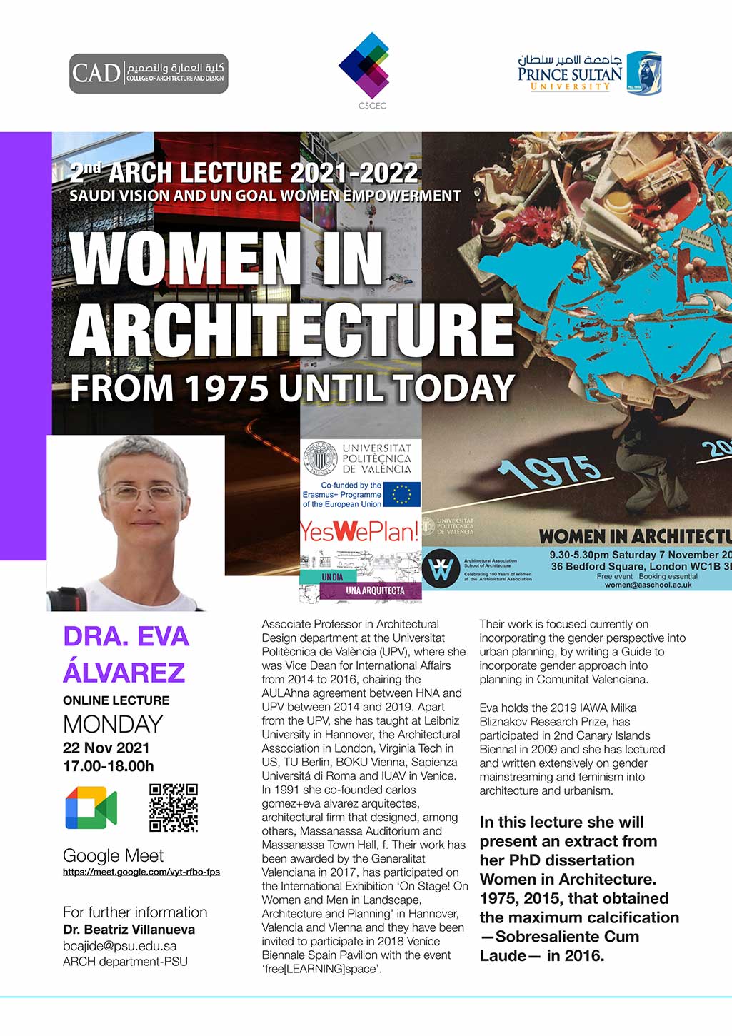 Women in Architecture from 1975 until today