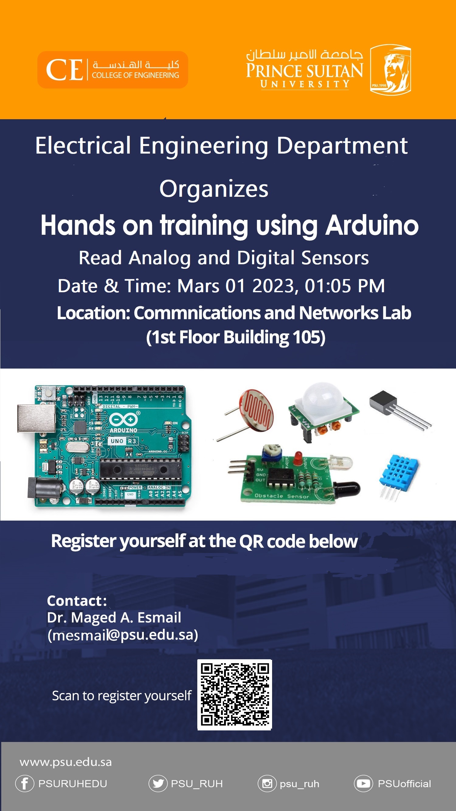 Hands on training using Arduino: Read analog and digital sensors