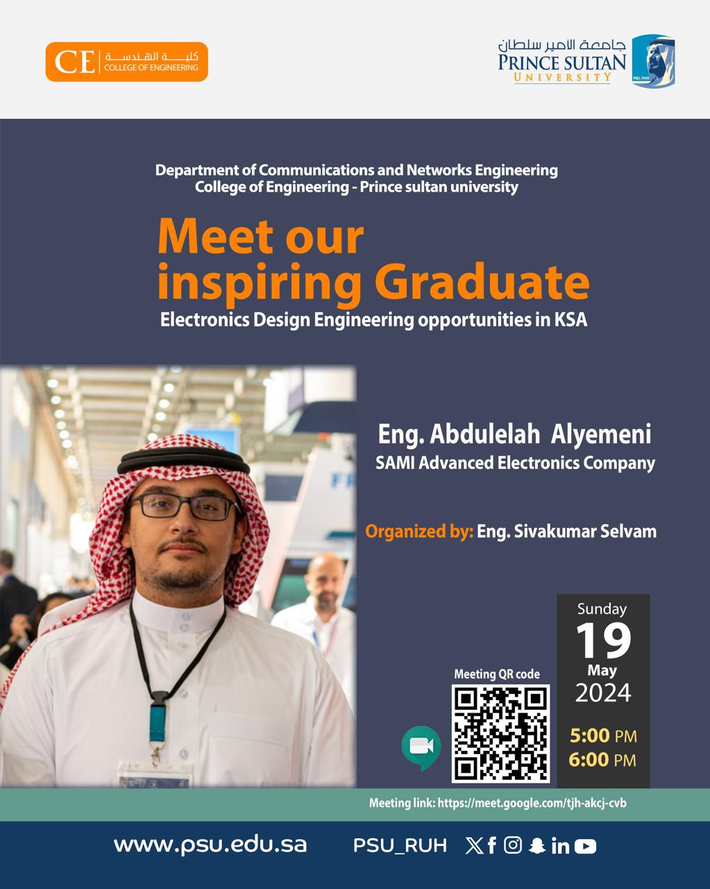 Alumni Talk: Looking to launch a career in electronics design within Saudi Arabia?
