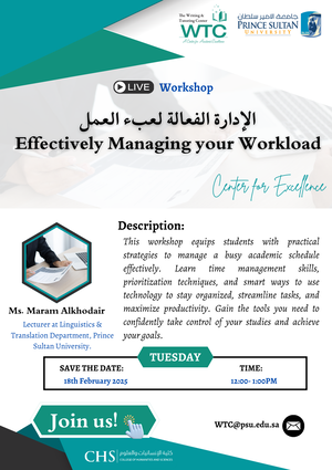 Effectively Managing Your Workload