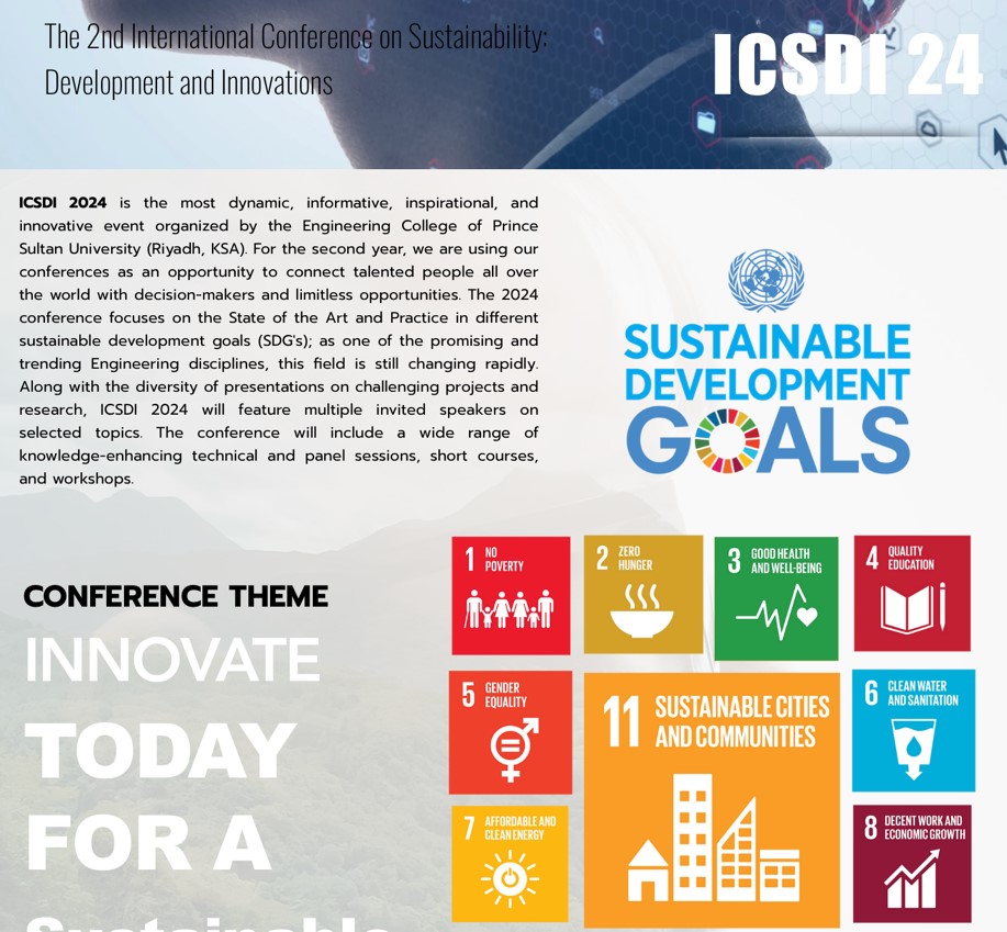 The International Conference on Sustainability Developments and Innovations (ICSDI 2024)