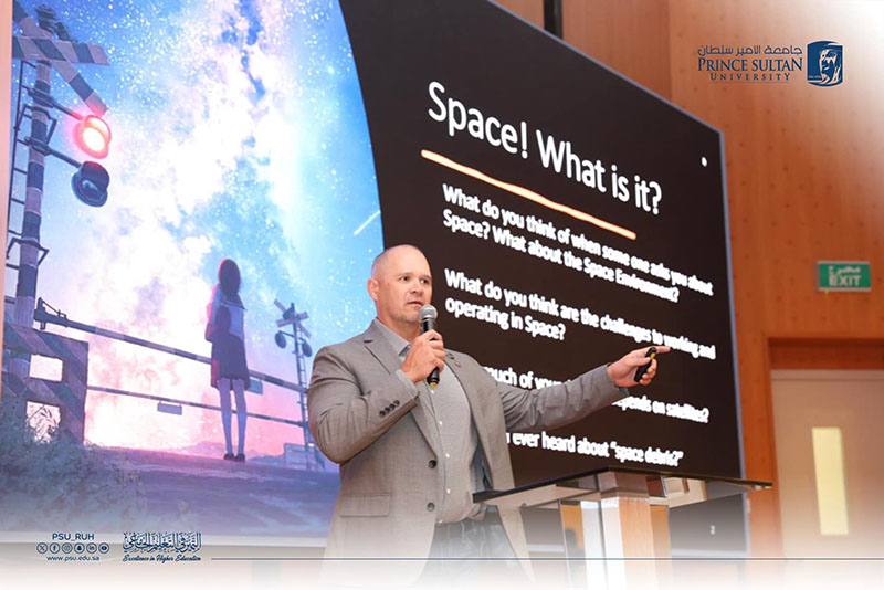 Prince Sultan University organized a lecture on The Unknown and the Environment of Space